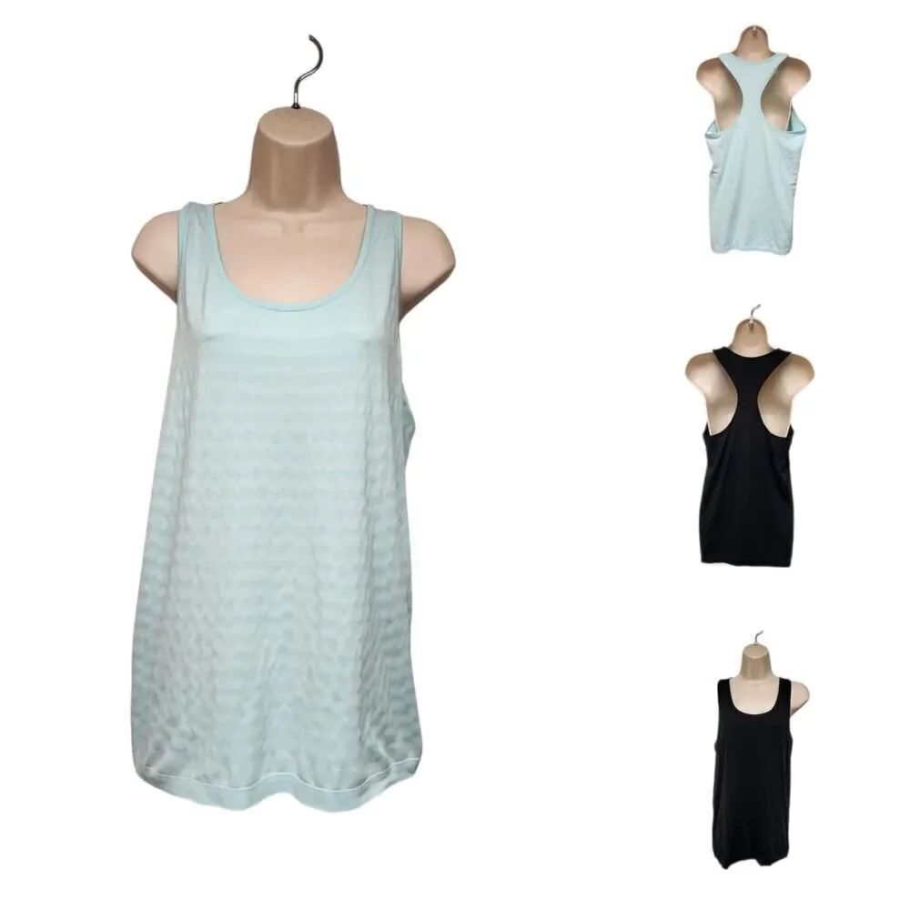 Old Navy Active Go Dry Racerback Tank Top Workout Athletic Size Large Lots Of 2